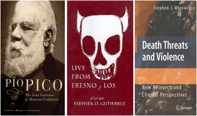 Covers of three faculty books